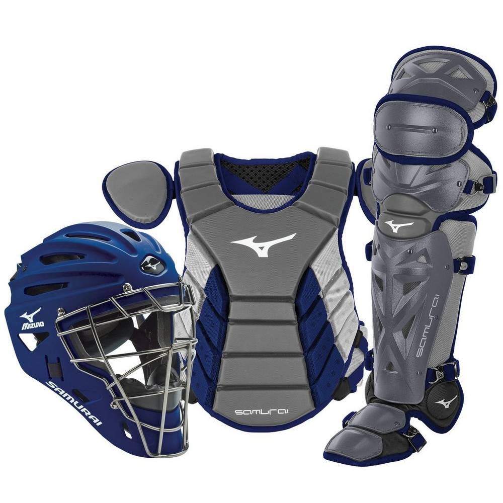 Panske Catchers Gear Mizuno Samurai Adult 15" Boxed Baseball Siva/Námornícka Modrá Vypredaj ULTX1682